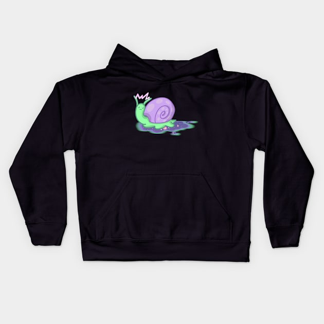 Cosmic Snail Kids Hoodie by JupiterJazzArt